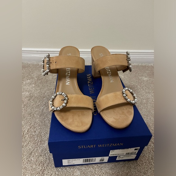 Stuart Weitzman Pearl Crystal Heels - Picture 6 of 8